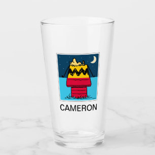 Peanuts Woodstock Camping Half & Half Glass