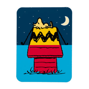 Peanuts   Woodstock Camping Half & Half Magnet