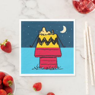 Peanuts   Woodstock Camping Half & Half Napkin