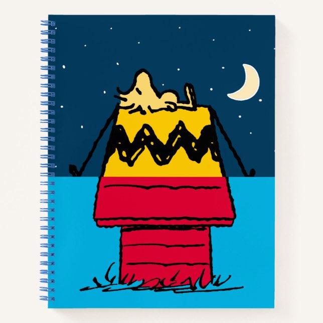 Peanuts | Woodstock Camping Half & Half Notebook (Front)