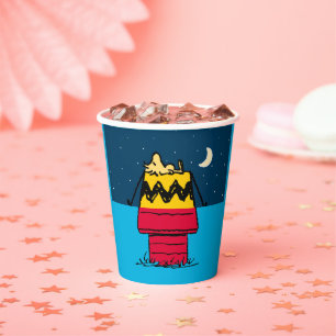 Peanuts   Woodstock Camping Half & Half Paper Cups
