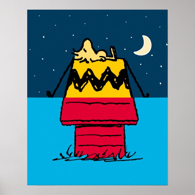 Peanuts | Woodstock Camping Half & Half Poster (Front)
