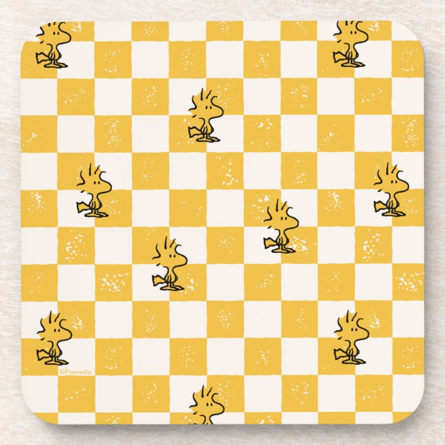 Peanuts | Woodstock Chequered Flag Coaster (Front)