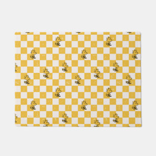 Peanuts   Woodstock Chequered Flag Doormat