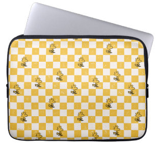 Peanuts   Woodstock Chequered Flag Laptop Sleeve