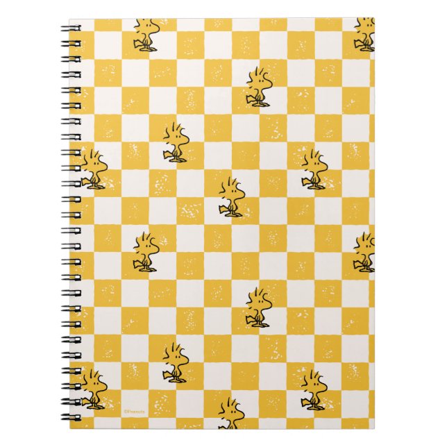 Peanuts | Woodstock Chequered Flag Notebook (Front)