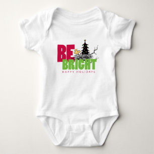 Peanuts Woodstock Christmas Be Bright Baby Bodysuit