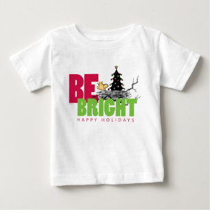 Peanuts   Woodstock Christmas Be Bright Baby T-Shirt