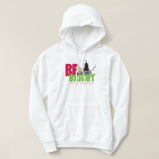 Peanuts | Woodstock Christmas Be Bright Hoodie (Design Front)