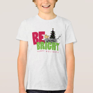 Peanuts   Woodstock Christmas Be Bright Tri-Blend Shirt