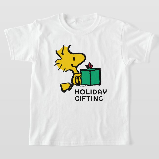 Peanuts | Woodstock Christmas Gift T-Shirt (Laydown)