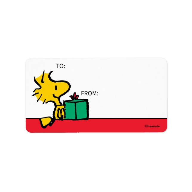 Peanuts | Woodstock Christmas Gift Tag (Front)