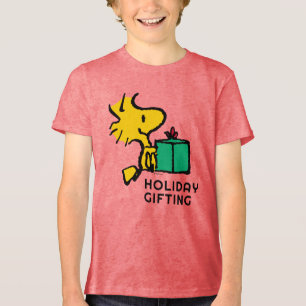 Peanuts   Woodstock Christmas Gift Tri-Blend Shirt