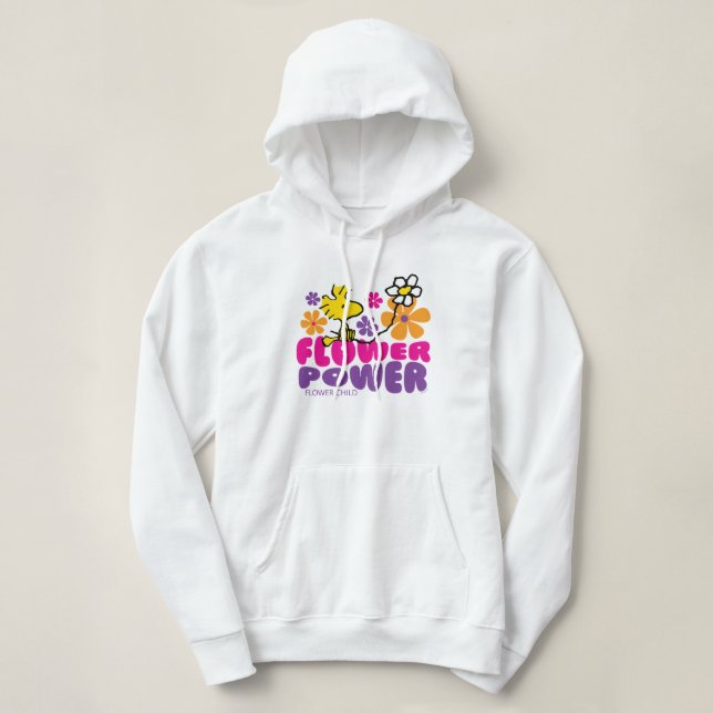 Peanuts | Woodstock Flower Power Hoodie (Design Front)