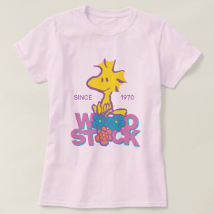 Peanuts Woodstock Flowers T-Shirt