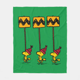Peanuts   Woodstock & Friends Sign March Fleece Blanket