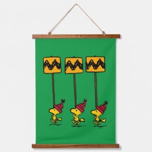Peanuts   Woodstock & Friends Sign March Hanging Tapestry