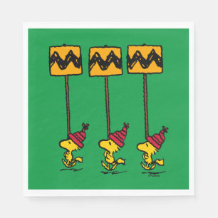 Peanuts   Woodstock & Friends Sign March Napkin