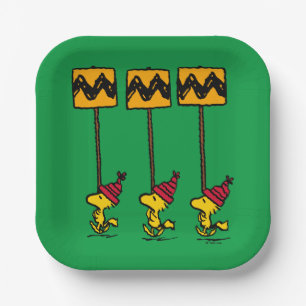 Peanuts   Woodstock & Friends Sign March Paper Plate