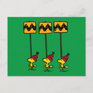 Peanuts   Woodstock & Friends Sign March Postcard