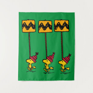 Peanuts   Woodstock & Friends Sign March Tapestry