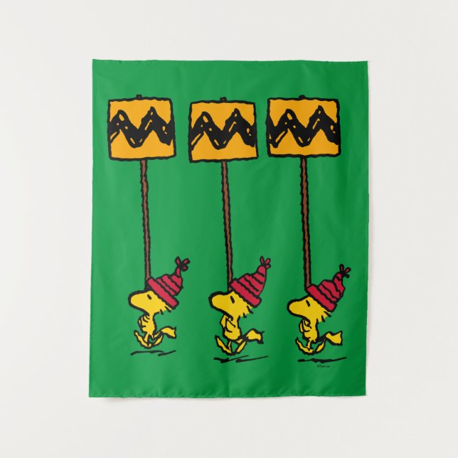 Peanuts | Woodstock & Friends Sign March Tapestry (Front)