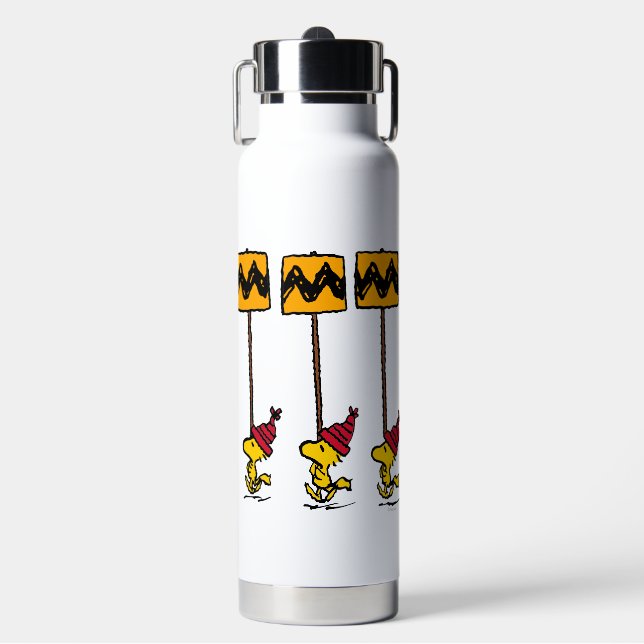 Peanuts | Woodstock & Friends Sign March Water Bottle (Front)