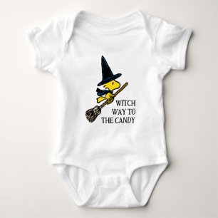 Peanuts   Woodstock Halloween Witch Baby Bodysuit