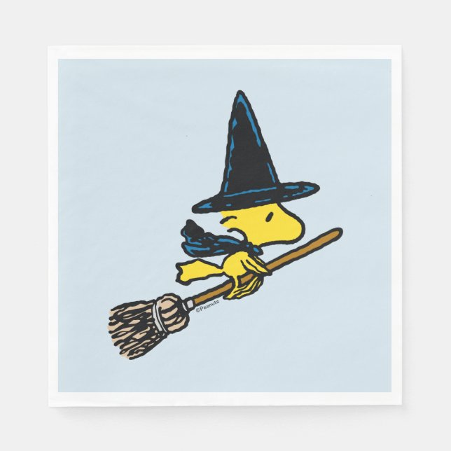 Peanuts | Woodstock Halloween Witch Napkin (Front)