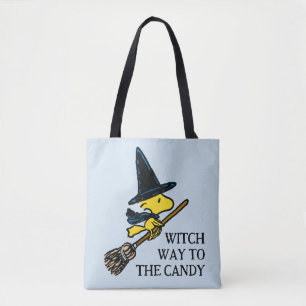 Peanuts   Woodstock Halloween Witch Tote Bag