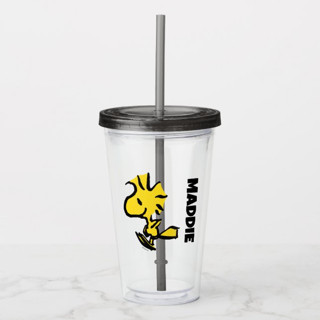 Peanuts | Woodstock Jumping Acrylic Tumbler (Front)