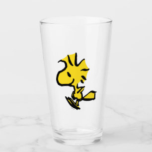 Peanuts Woodstock Jumping Glass