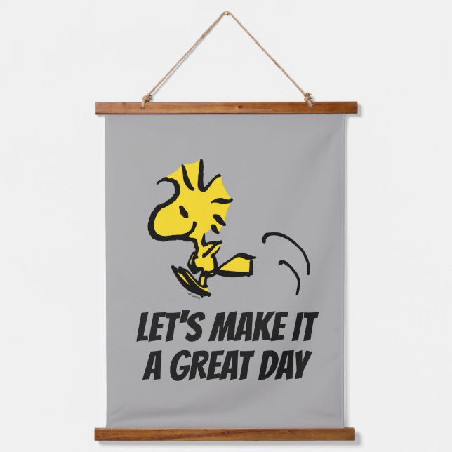 Peanuts | Woodstock Jumping Hanging Tapestry (Front)