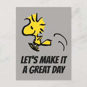 Peanuts   Woodstock Jumping Postcard