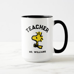 Peanuts   Woodstock Looking Ahead Teacher Mug