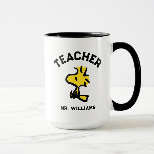 Peanuts | Woodstock Looking Ahead Teacher Mug (Right)