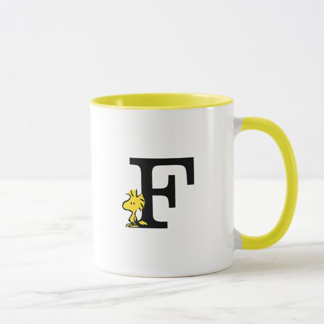 PEANUTS | Woodstock | Monogram F Mug (Right)