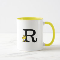 PEANUTS | Woodstock | Monogram R