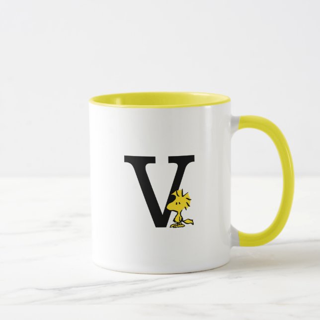 PEANUTS | Woodstock | Monogram V Mug (Right)