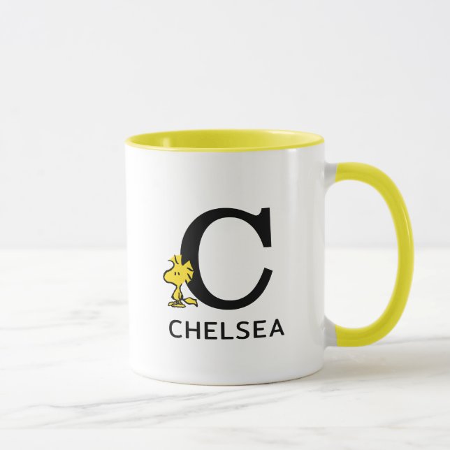 Peanuts | Woodstock Name & Monogram C Mug (Right)