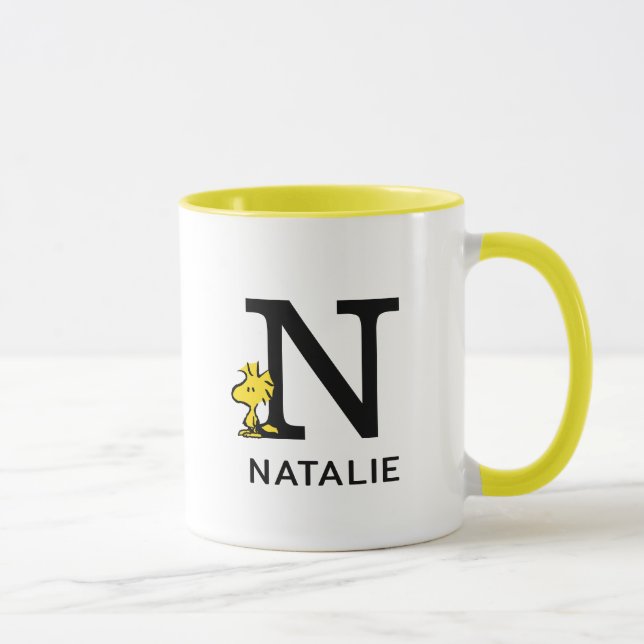 Peanuts | Woodstock Name & Monogram N Mug (Right)