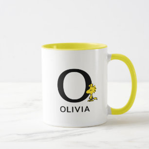 Peanuts   Woodstock Name & Monogram O Mug