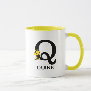 Peanuts Woodstock Name & Monogram Q Mug