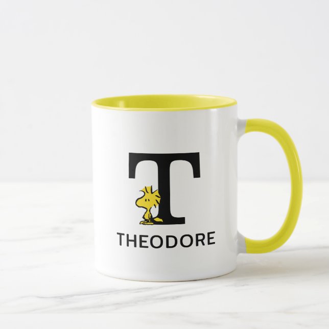 Peanuts | Woodstock Name & Monogram T Mug (Right)