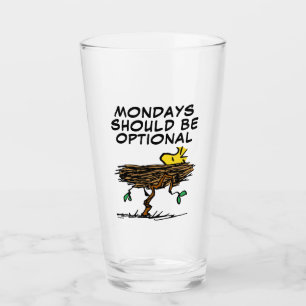 Peanuts Woodstock Napping Glass