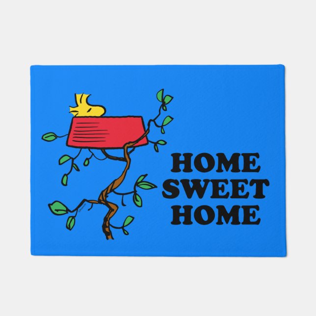 Peanuts | Woodstock Napping in Snoopy's Dish Doormat (Front)