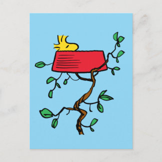 Peanuts | Woodstock Napping in Snoopy's Dish Postcard