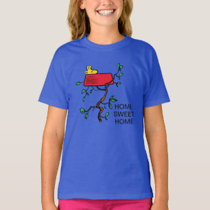 Peanuts Woodstock Napping in Snoopy's Dish T-Shirt