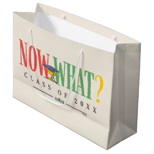 Peanuts Woodstock Now What Graduation Funny Quote Large Gift Bag