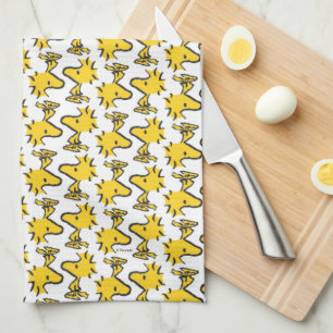 Peanuts   Woodstock Pattern Tea Towel